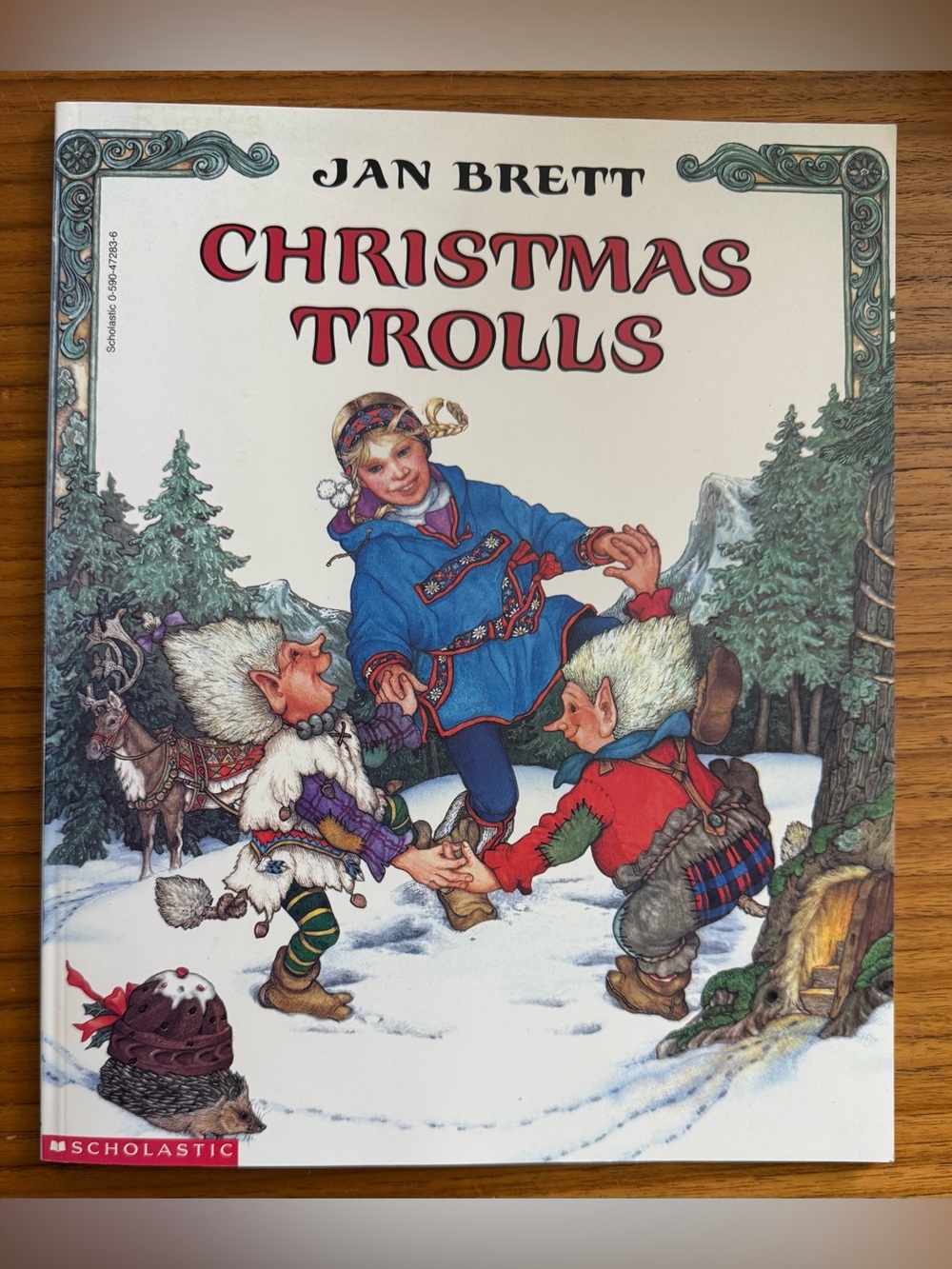 Vintage Scholastic Christmas Trolls Picture Book - Red & Blue Cover